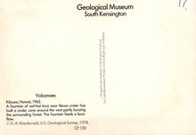 Load image into Gallery viewer, Textual information about volcanoes at Geological Museum, South Kensington