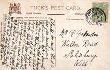 Load image into Gallery viewer, Vintage Tuck's postcard with handwritten text and a stamp