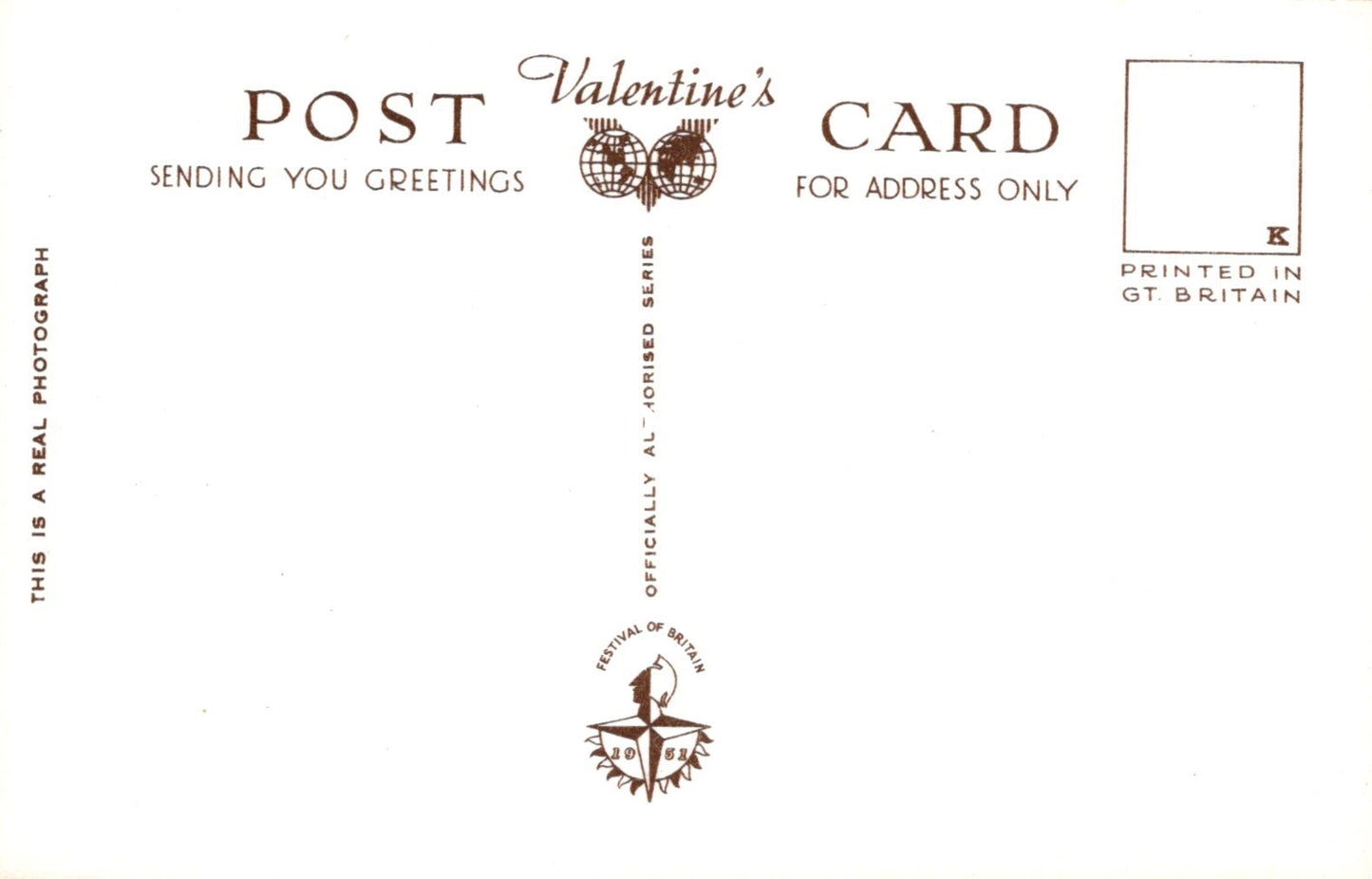 Valentine's Day card with text and logos on a white background