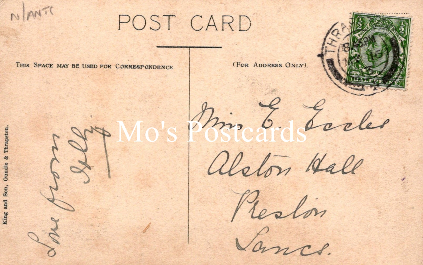 Northamptonshire Postcard - Lilford hall, A Jacobean Stately Home SW18674