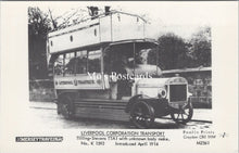 Load image into Gallery viewer, Road Transport Postcard - Liverpool Corporation Transport SW17706
