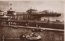 Load image into Gallery viewer, Sussex Postcard - Boating Pool and West Pier, Brighton SW18836