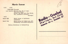 Load image into Gallery viewer, Film Star Postcard - Hollywood Actor Mario Lanza SW18633