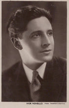 Load image into Gallery viewer, Vintage black and white portrait of Ivor Novello with a formal attire.