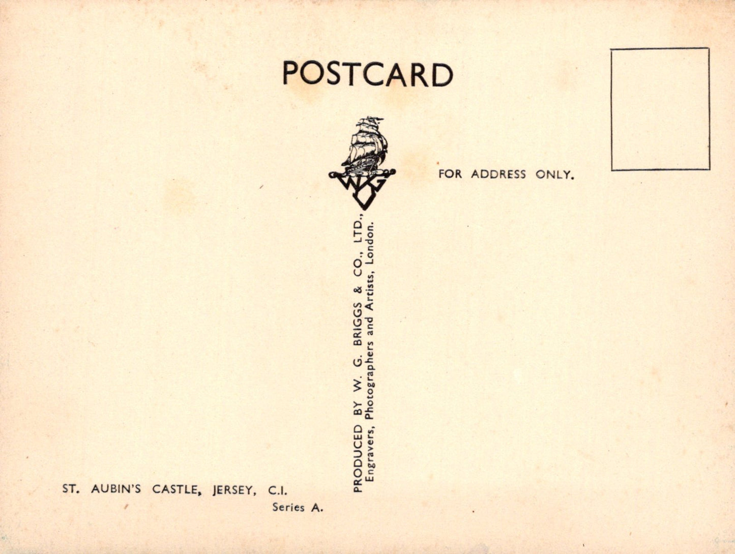 Jersey Postcard - St Aubin's Castle SW19191