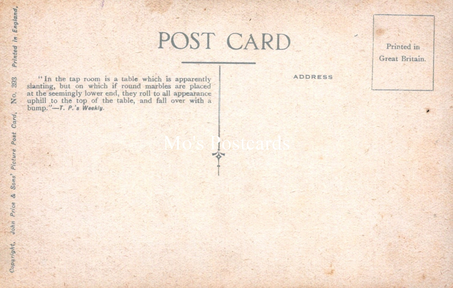 Staffordshire Postcard - The Magic Table, Crooked House, Himley SW18541
