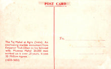 Load image into Gallery viewer, India Postcard - The Taj Mahal at Agra SW18559