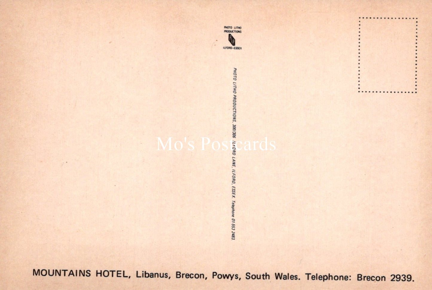 Wales Postcard - Mountains Hotel, Libanus, Brecon SW19073
