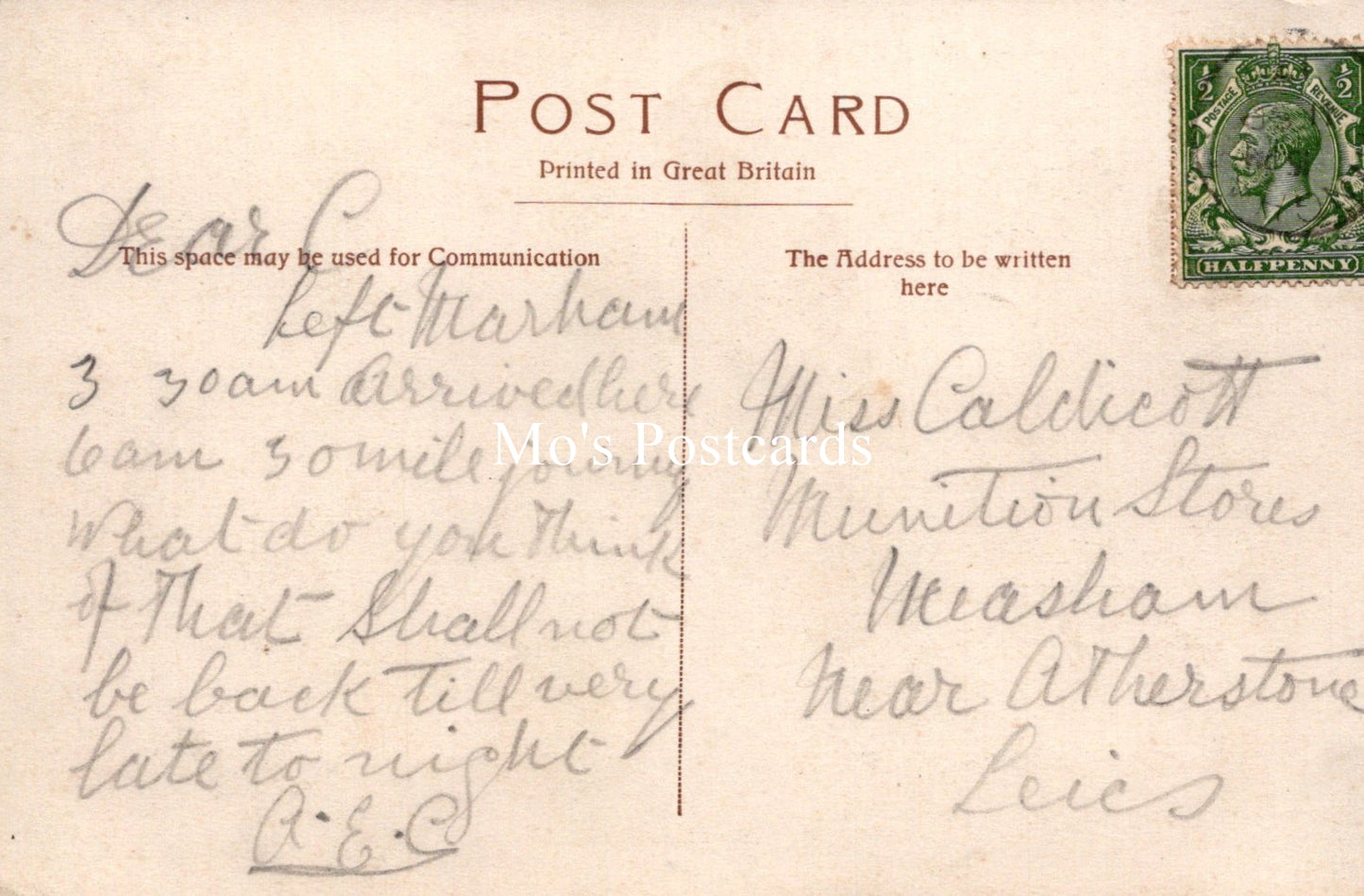 Norfolk Postcard - Manor House, Hingham SW19080