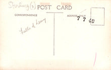 Load image into Gallery viewer, Vintage postcard with handwritten text and a number on a light background