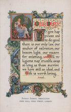 Load image into Gallery viewer, Decorative text with ornate frames and a quote on a light background