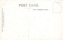 Load image into Gallery viewer, Back of a vintage postcard with text and a white border