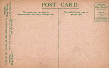 Load image into Gallery viewer, Vintage postcard with text and branding on a brown background