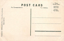 Load image into Gallery viewer, Vintage postcard with typewritten text on a beige background