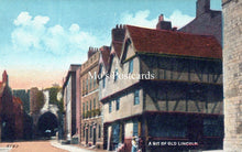 Load image into Gallery viewer, Lincolnshire Postcard - A Bit of Old Lincoln SW18278
