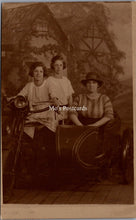 Load image into Gallery viewer, Ancestors Postcard - Mother and Daughters Sat on a Motorcycle SW16959
