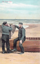 Load image into Gallery viewer, Social History Postcard - The Look Out Using a Telescope SW18402