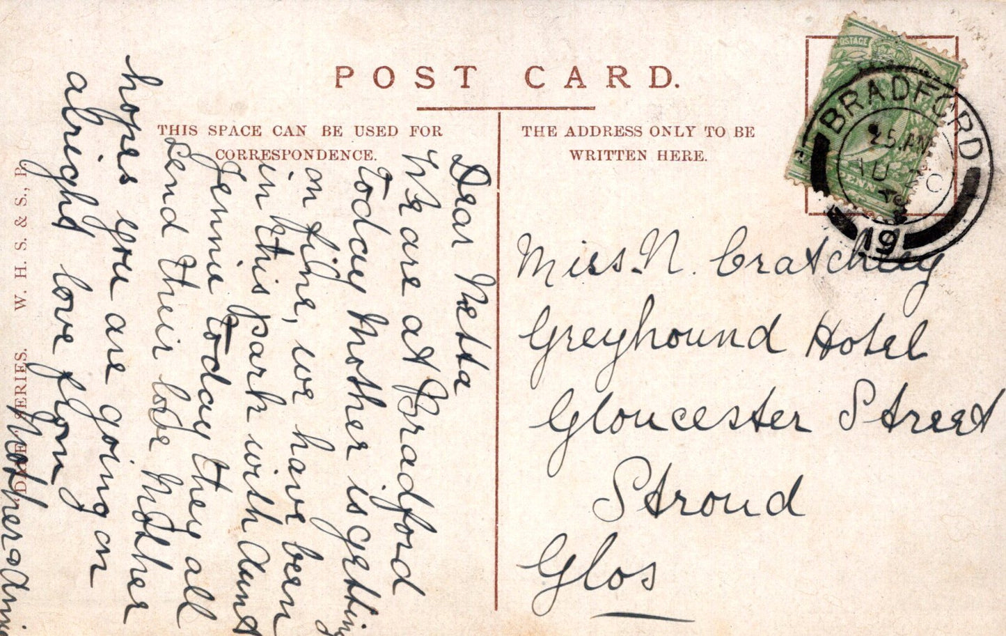 Yorkshire Postcard - Horton Park, Bradford SW18409
