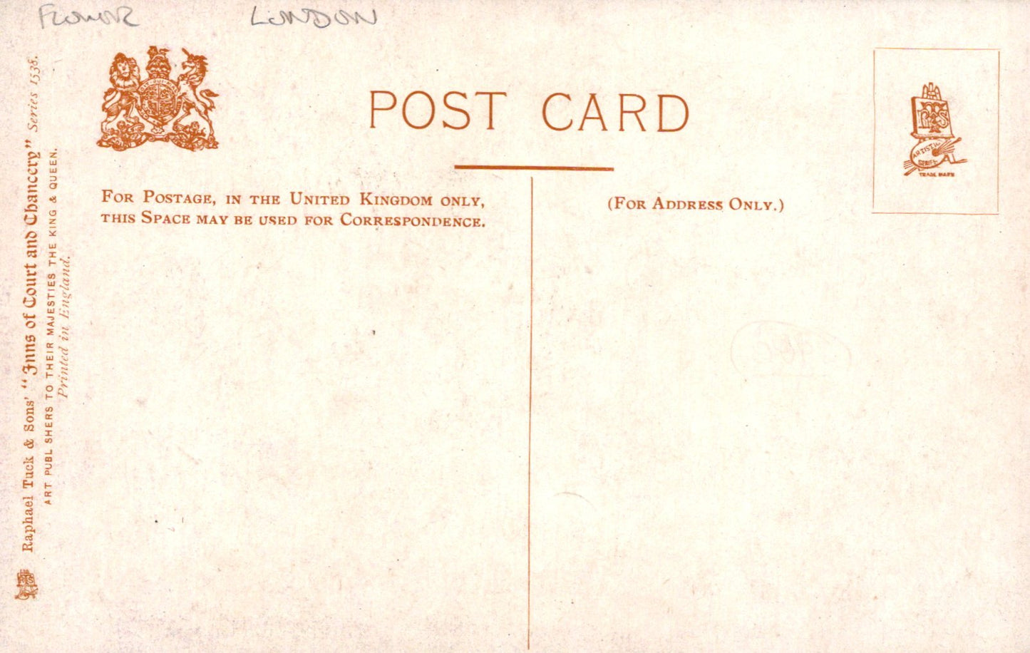 London Postcard - Mitre Court Adjoining Serjeants Inn SW18481