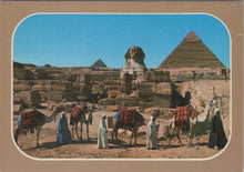 Load image into Gallery viewer, Egypt Postcard - The Sphinx and The Pyramids of Cheops and Chephren SW16918