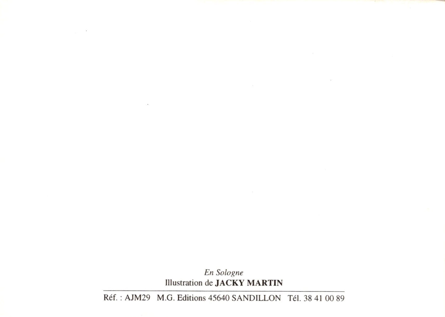 Textual document with 'Illustration de JACKY MARTIN' on a white background