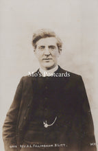 Load image into Gallery viewer, Vintage black and white photograph of a man in formal attire with 'Mo's Postcards' text overlay.