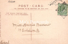 Load image into Gallery viewer, Vintage postcard with text and a stamp, featuring the brand 'Mo's Postcards'.