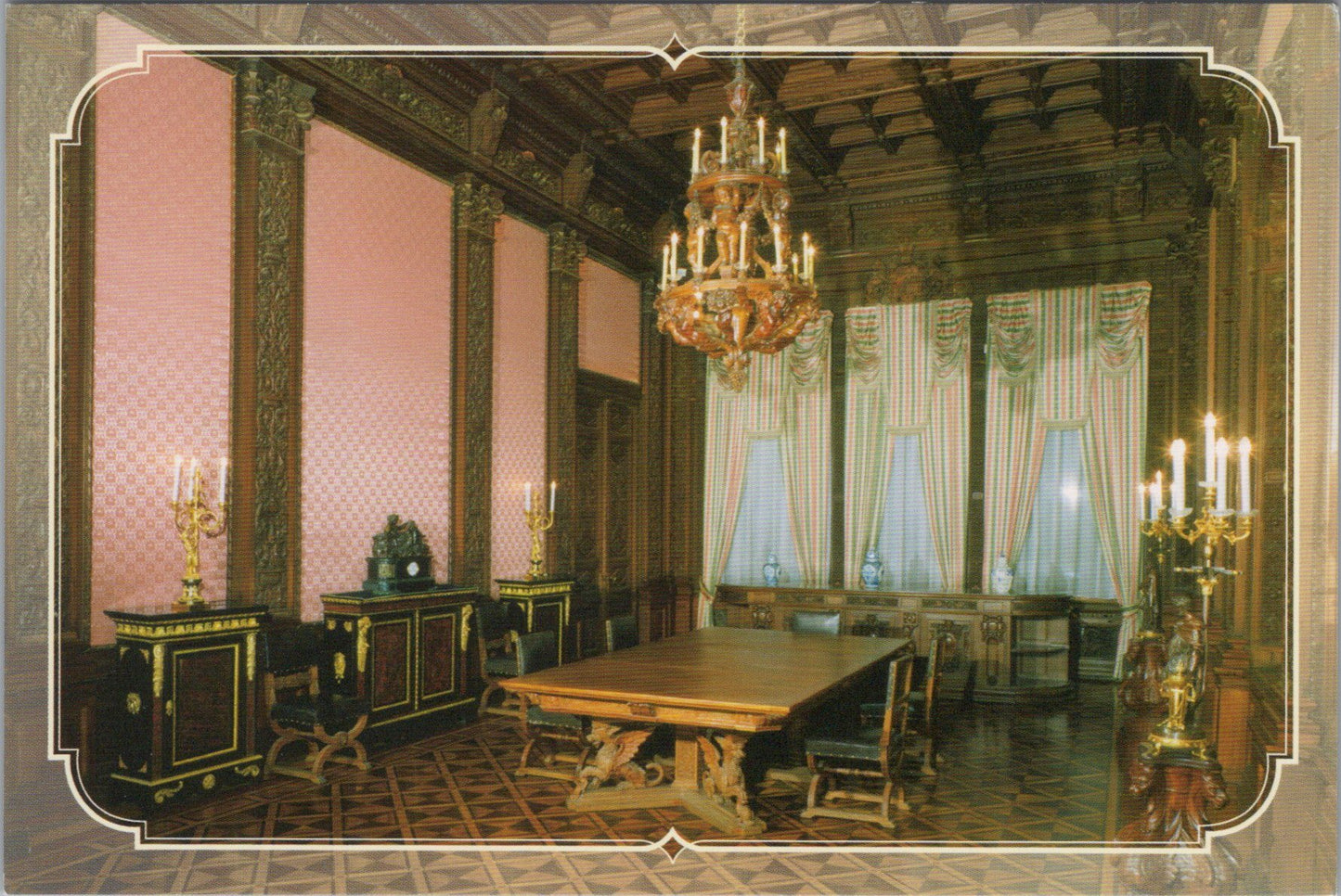 Russia Postcard - The Oak Dining Room, The Yusupov Palace, Saint Petersburg SW17068
