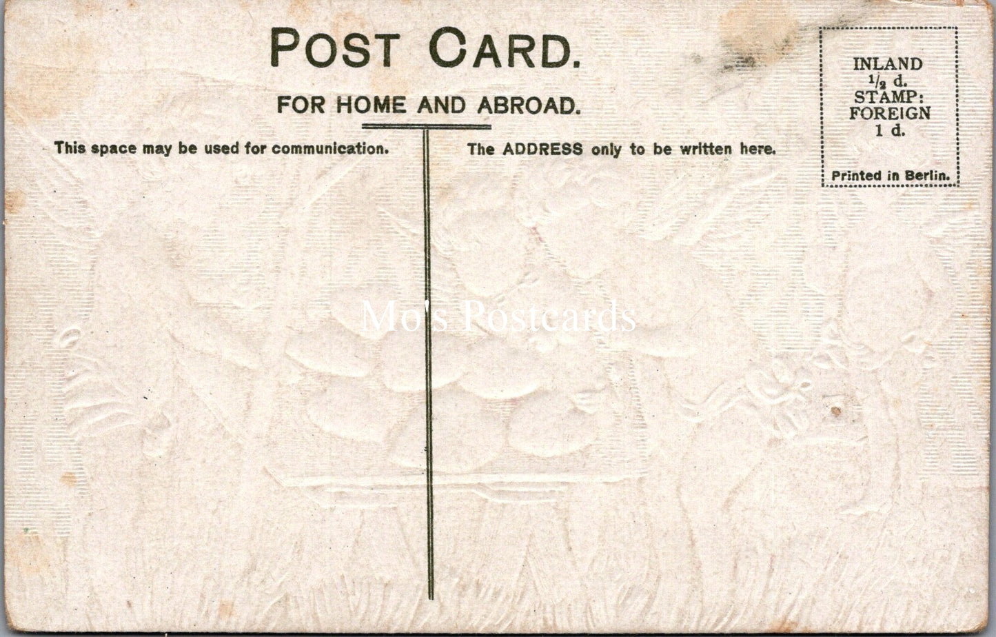 Greetings Postcard - Best New Year Wishes, Cupids Hearts SW17366