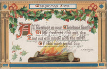 Load image into Gallery viewer, Greetings Postcard - Christmas Joys, Log Fire SW17367