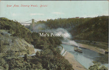 Load image into Gallery viewer, Bristol Postcard - Steamer on The River Avon, Showing Woods SX15