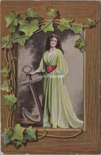 Load image into Gallery viewer, Religion Postcard - Saints, Hope Holding an Anchor SX105