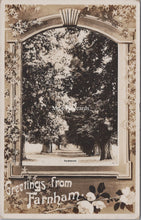Load image into Gallery viewer, Surrey Postcard - Greetings From Farnham, The Avenue SW17775