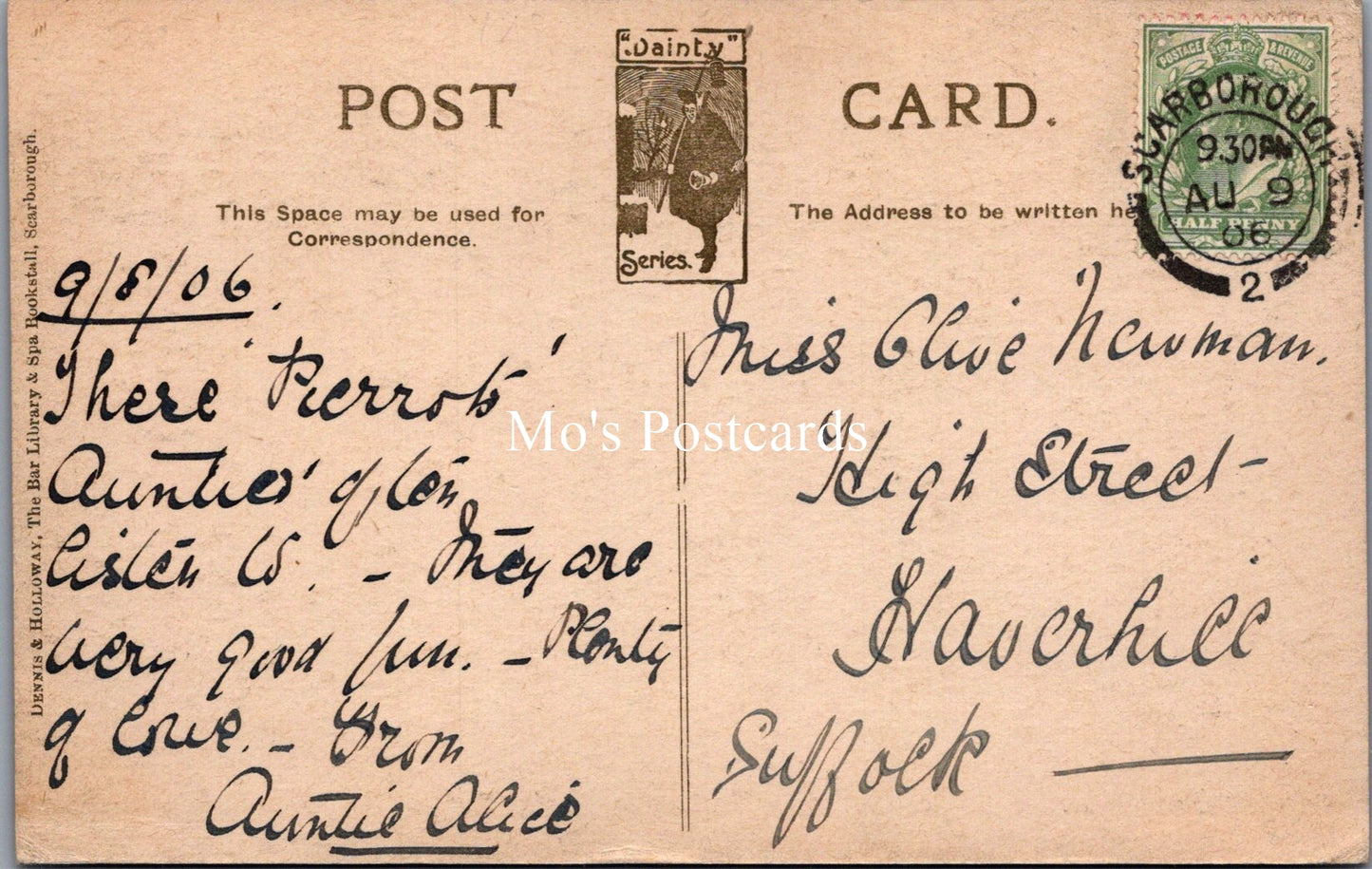 Yorkshire Postcard - Scarborough, The Pierrots SW17928