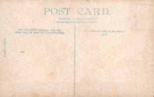 Load image into Gallery viewer, Vintage postcard with text and a grid pattern on a beige background
