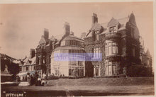 Load image into Gallery viewer, Vintage photograph of a large mansion with a glass conservatory, labeled 'Uffculme'.