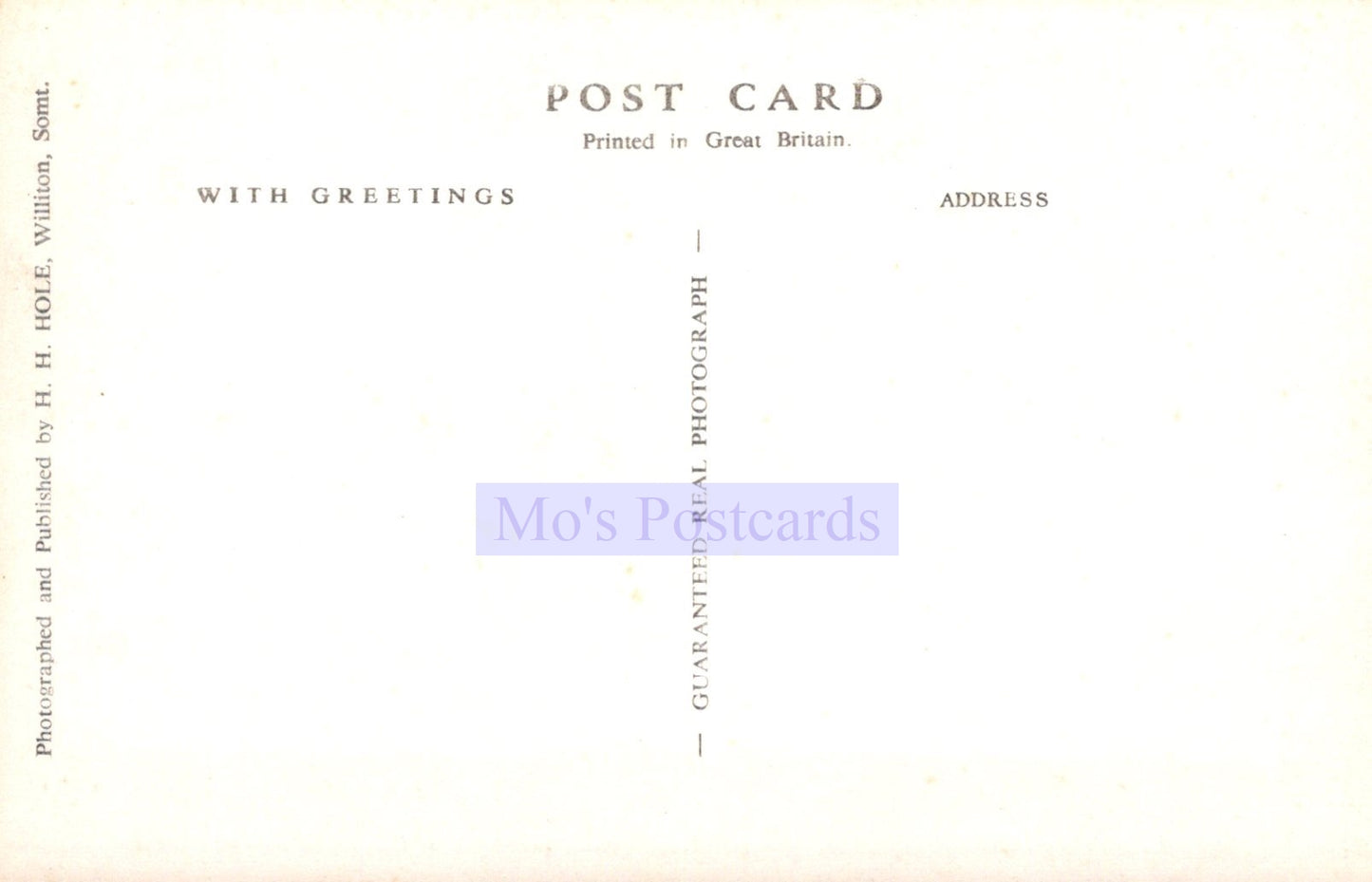 Somerset Postcard - Blue Anchor Village SW20201