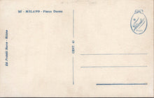 Load image into Gallery viewer, Italy Postcard - Milan, Piazza Duomo SW17441