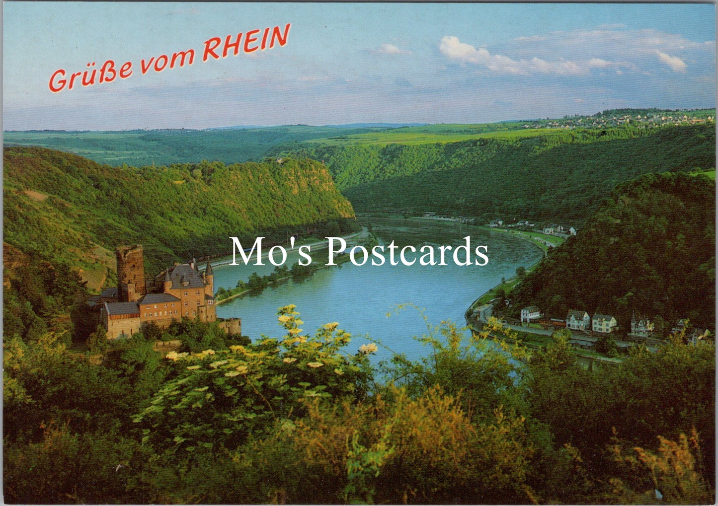 Germany Postcard - Blick Uber Die Burg Katz Auf Dem Rhein SX294