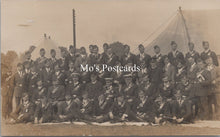 Load image into Gallery viewer, Military Postcard - Large Group of Uniformed Men in Camp SW17974