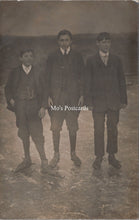 Load image into Gallery viewer, Social History Postcard - Three Boys Ice Skating SW18332