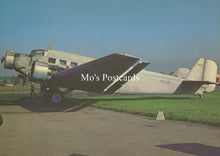 Load image into Gallery viewer, Civil Aviation Postcard - Lufthansa Junkers JU52 Aeroplane SW19106