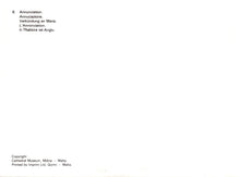 Load image into Gallery viewer, Text on a white background with 'Cathedral Museum, Mdina, Malta' at the bottom.