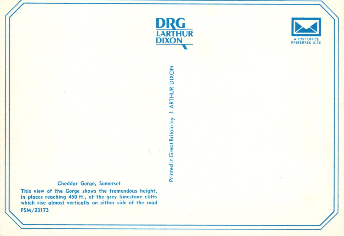 Letterhead with DRG Arthur Dixon logo and text on a white background