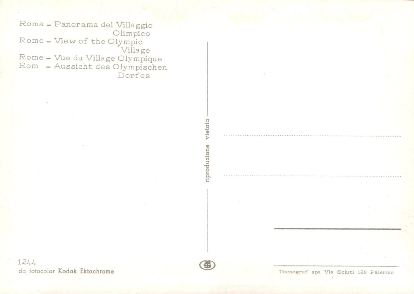 Vintage postcard with text and a light gradient background