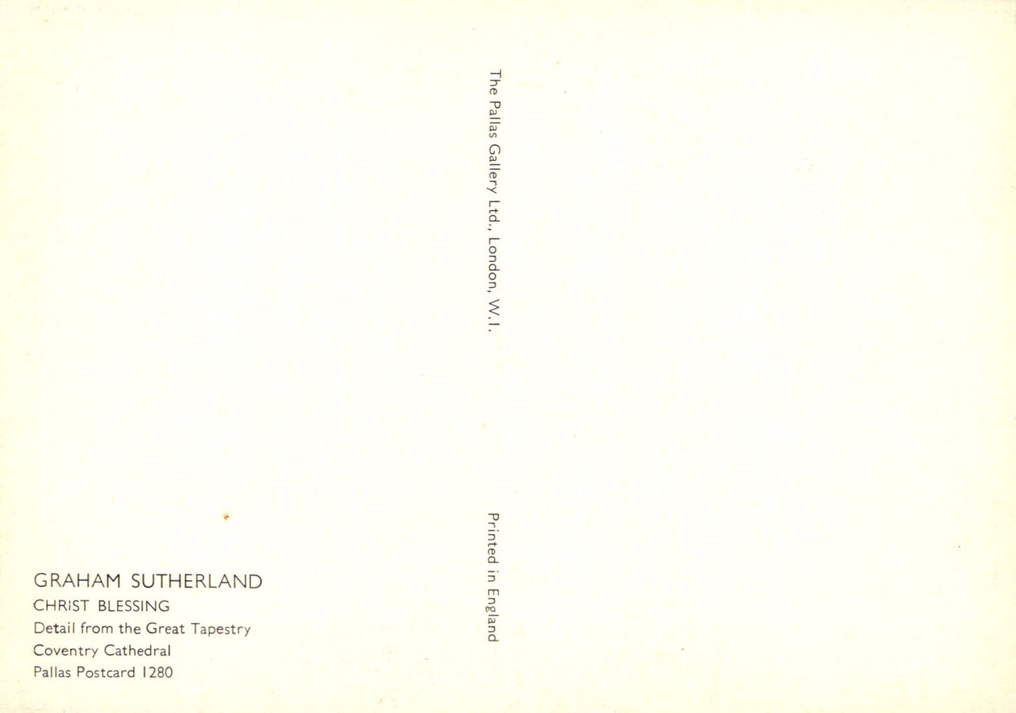 Graham Sutherland art print with text on a beige background