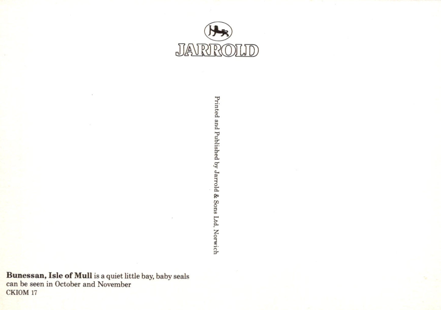 Jarrold bookend with text and branding on a white background