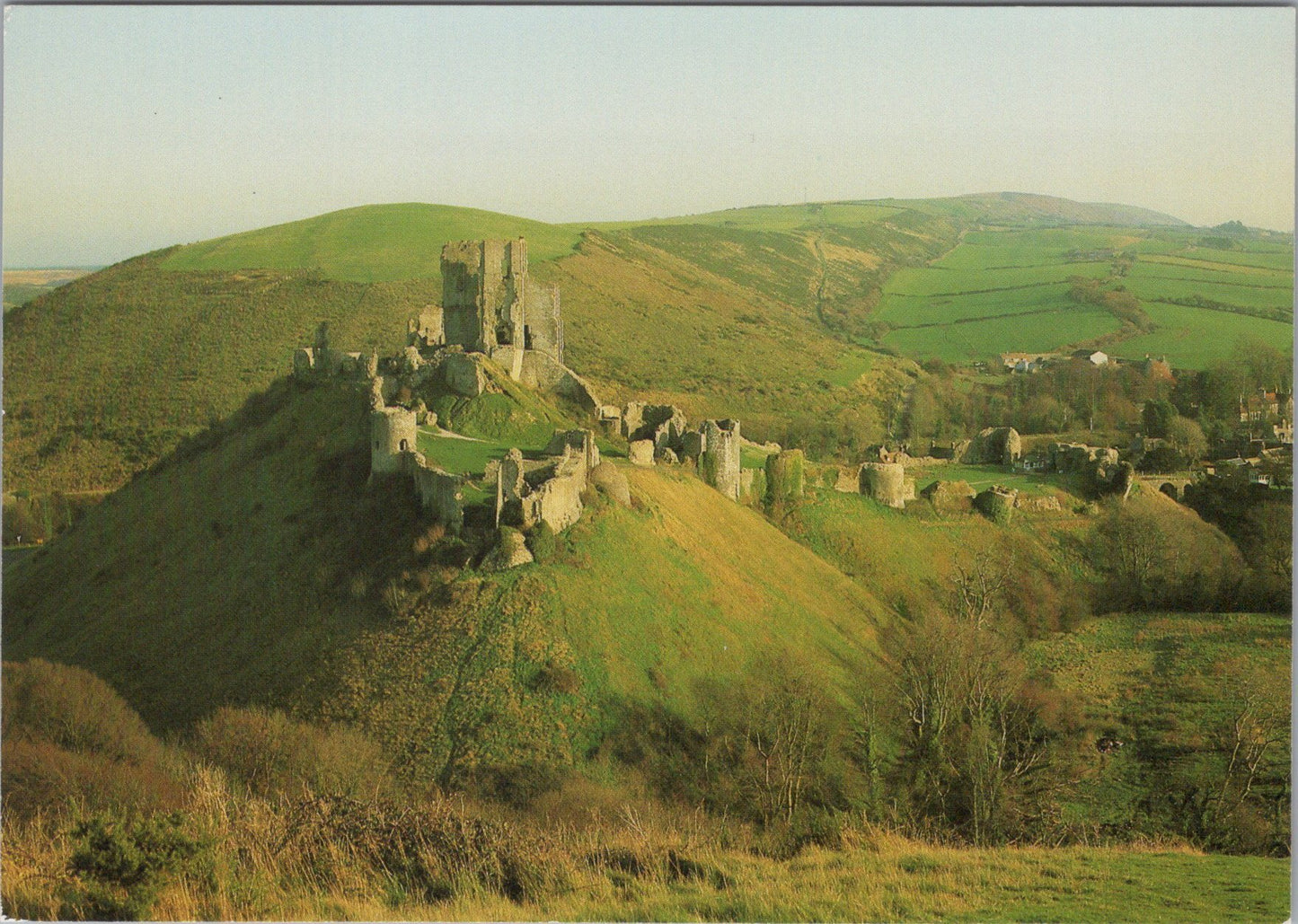 Dorset Postcard - Corfe Castle and Brenscombe Hill SW17292