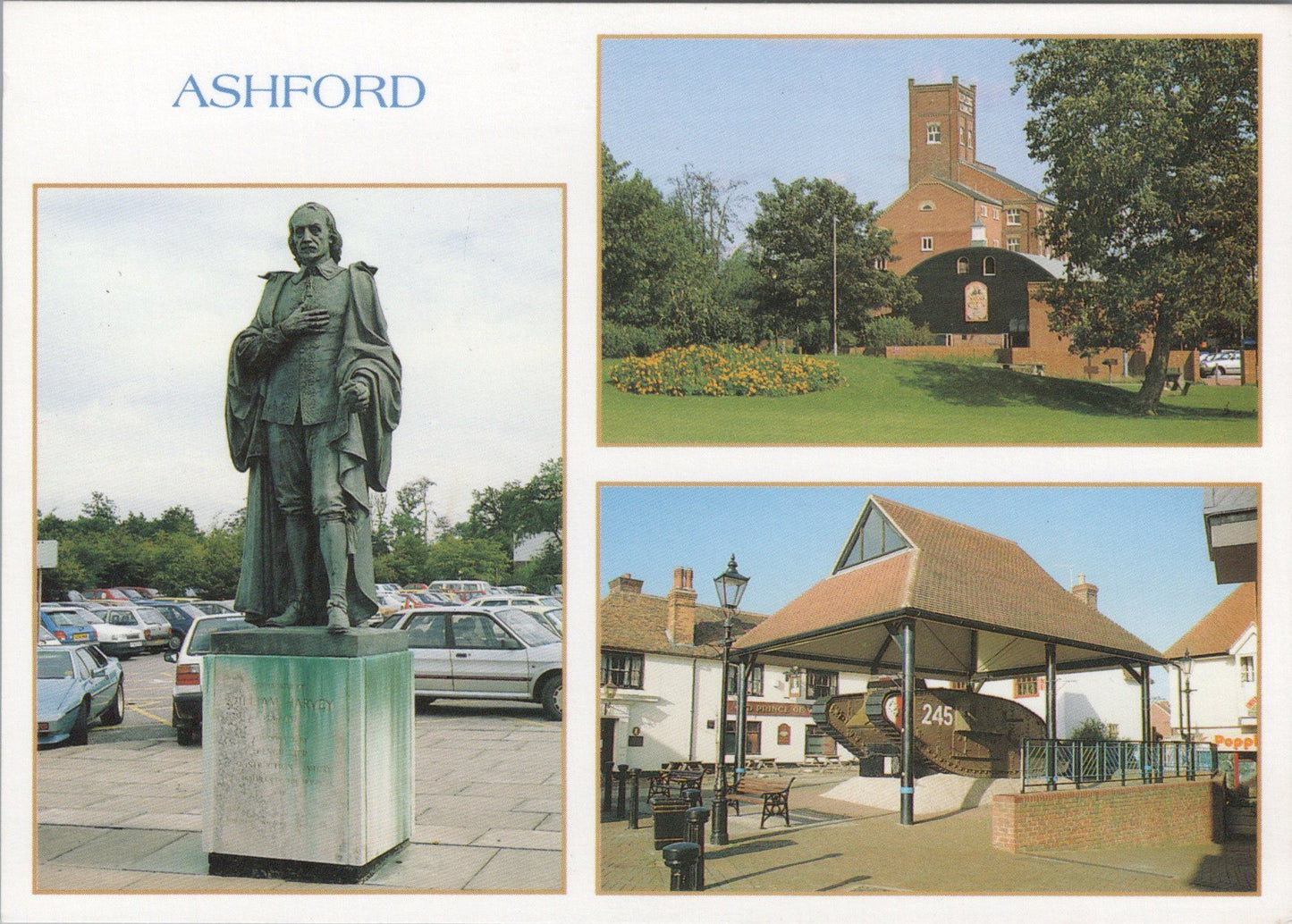 Kent Postcard - Views of Ashford SW17307