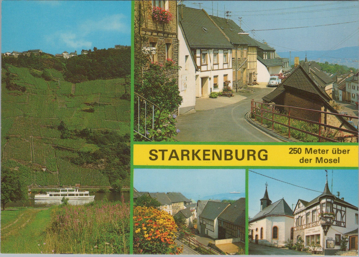 Germany Postcard - Starkenburg, 250m Uber Der Mosel SW17313